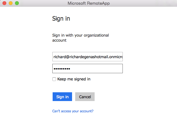 LoginToRemoteAppClient